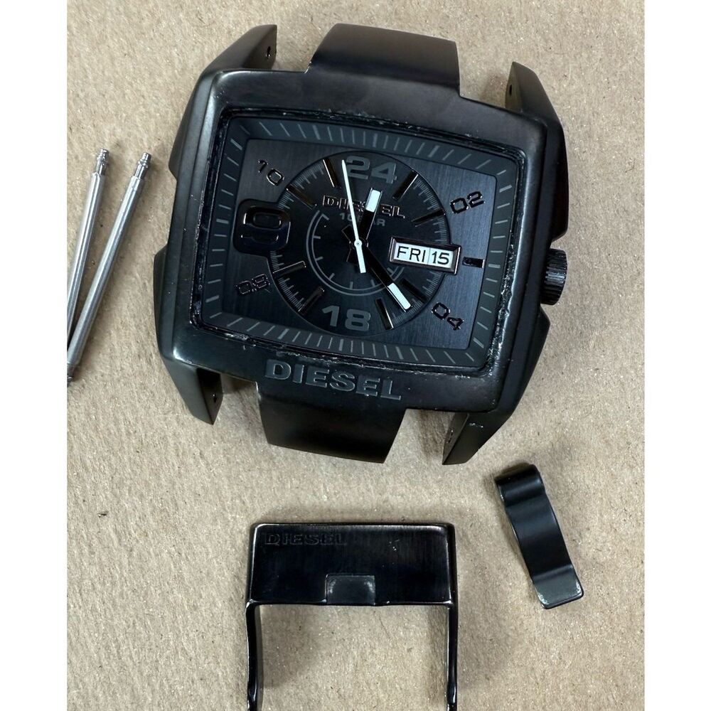 Diesel Watch DZ-1403 Working Mechanism Case Strap Clip For Parts